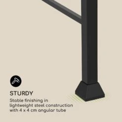 Steakhouse Grilldach 220x215x140cm PE 180 G/m² Flammhemmend Stahl Grau -Haushaltsgeräte Store 10032523 uk 0010 logo