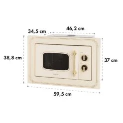 Victoria 20 Einbau-Mikrowelle, 20 L, 800 W, Grill: 1000 W, Elfenbein -Haushaltsgeräte Store 10032592 yy 0010 logo