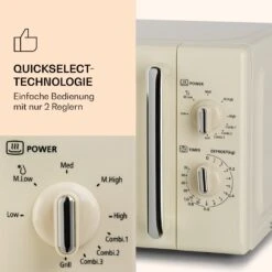 Caroline Mikrowellen-Grill 20 Ltr 700 W / 1000 W Ø 25,5cm Retro -Haushaltsgeräte Store 10032641 de 0004 logo