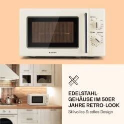 Caroline Mikrowellen-Grill 20 Ltr 700 W / 1000 W Ø 25,5cm Retro -Haushaltsgeräte Store 10032641 de 0005 logo