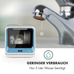 Amazonia Mini Geschirrspülmaschine 6 Programme LED-Display 15 Amazonia Mini Geschirrspülmaschine 6 Programme LED-Display -Haushaltsgeräte Store 10032678 de 0006 logo