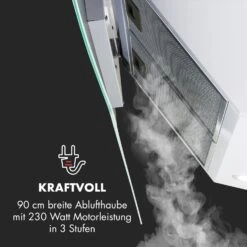 Annabelle 90 Dunstabzugshaube Glas 595 M³/h Touch-Armatur Weiß 16 Annabelle 90 Dunstabzugshaube Glas 595 M³/h Touch-Armatur Weiß -Haushaltsgeräte Store 10032685 de 0007 logo