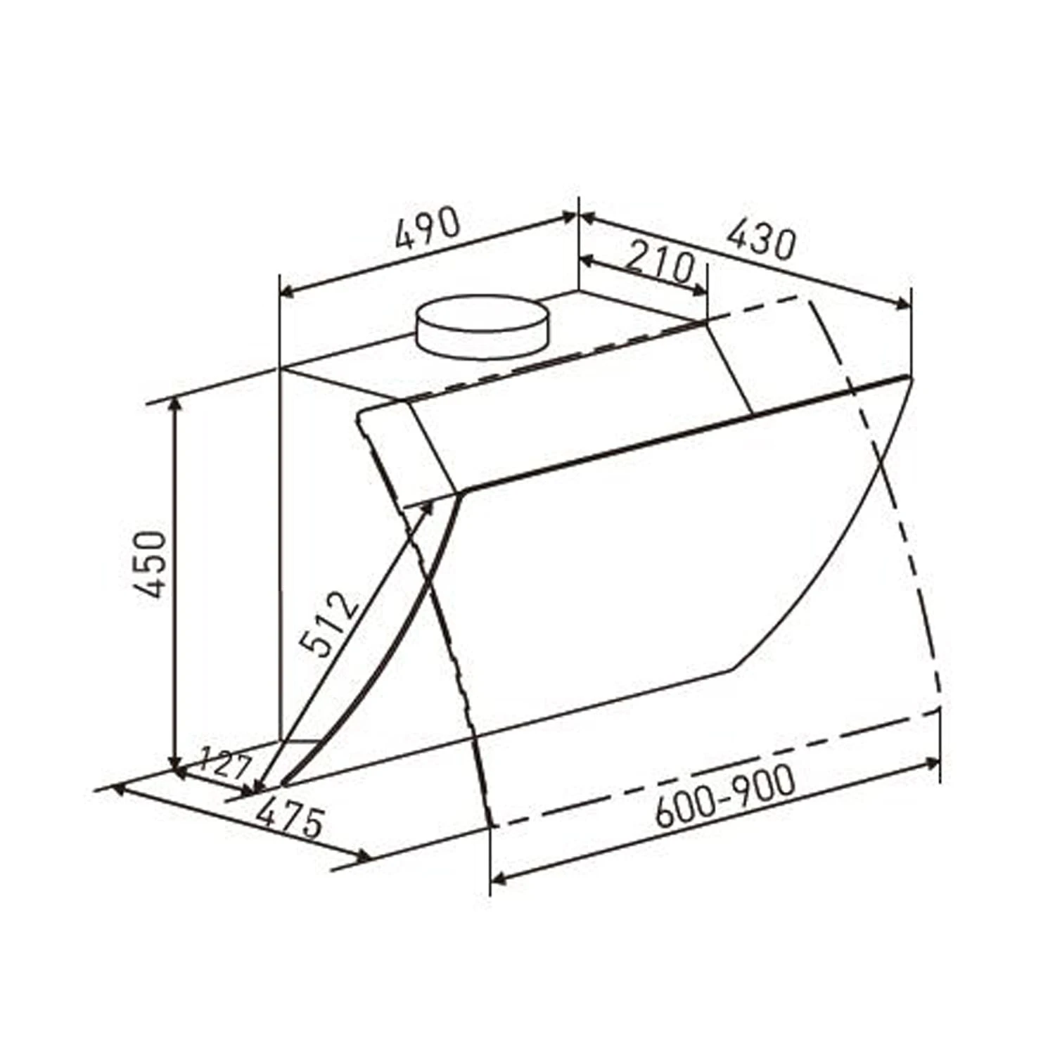 Annabelle 90 Dunstabzugshaube Glas 595 M³/h Touch-Armatur Weiß 9 Annabelle 90 Dunstabzugshaube Glas 595 M³/h Touch-Armatur Weiß – Bild 9