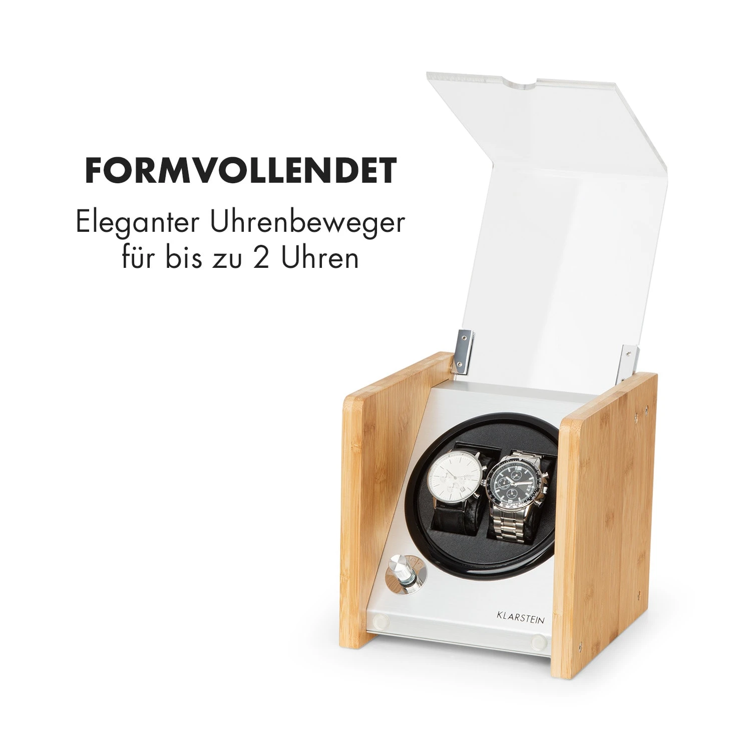 Hanoi 2 Uhrenbeweger, 2 Uhren, 3 Geschwindigkeiten, 4 Modi, Bambus 3 Hanoi 2 Uhrenbeweger, 2 Uhren, 3 Geschwindigkeiten, 4 Modi, Bambus – Bild 3