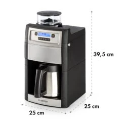 Aromatica II Thermo Kaffeemaschine, Mahlwerk, 1,25 L, Silber -Haushaltsgeräte Store 10032875 yy 0011 logo Klarstein Aromatica II Thermo Kaffeemaschine silber