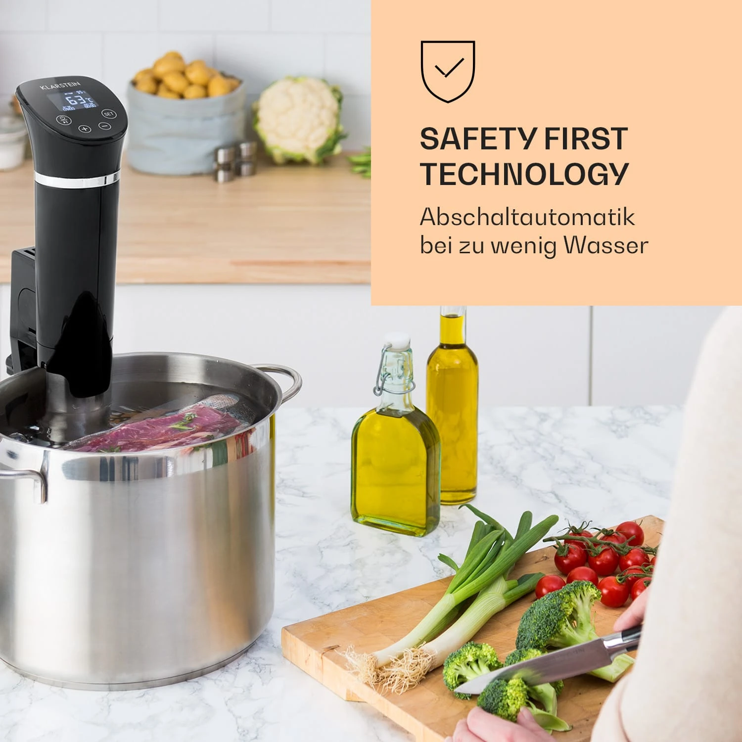 Quickstick Flex 1300W 3D Circulating 0-95 °C IPX7 Timer Schwarz 2 Quickstick Flex 1300W 3D Circulating 0-95 °C IPX7 Timer Schwarz – Bild 2