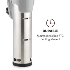 Quickstick Flex 1300W 3D Circulating 0-95 °C IPX7 Timer Silber -Haushaltsgeräte Store 10032906 yy 0008 logo Klarstein Quickstick Flex silber