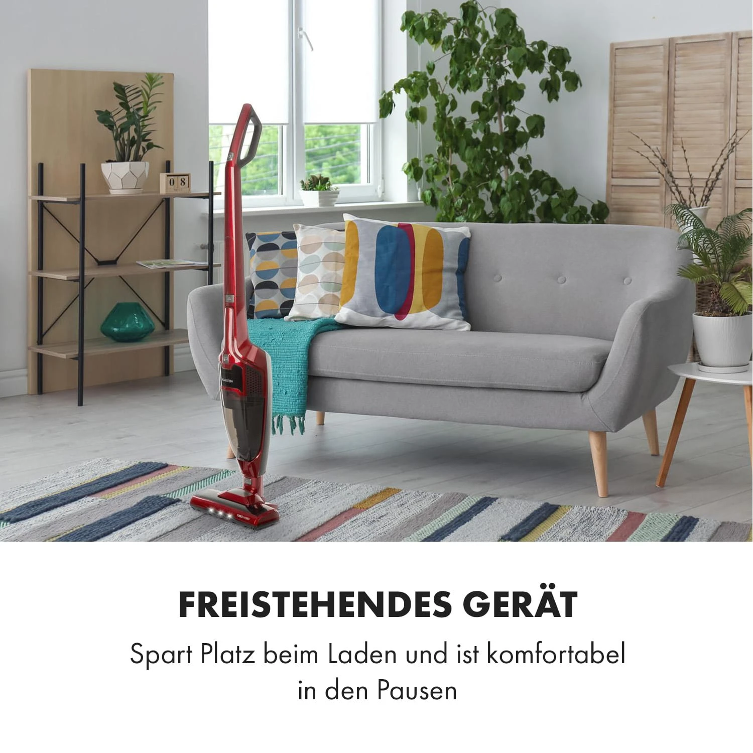 TurboHybrid Staubsauger Boden- Und Handstaubsauger Metallic-rot 9 TurboHybrid Staubsauger Boden- Und Handstaubsauger Metallic-rot – Bild 9