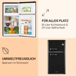 Irene Kühl- & Gefrierkombination 85 Liter Retro-Design -Haushaltsgeräte Store 10032982 de 0004 logo