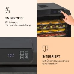 Arizona Jerky Dörrautomat 500W 35-70°C Digitales Touch-Display -Haushaltsgeräte Store 10033020 de 0004 logo