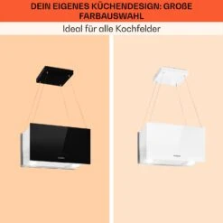 Kronleuchter L Inselabzugshaube 60cm Abluft: 590m³/h LED Touch Glas Weiß -Haushaltsgeräte Store 10033107 de 0007 usp