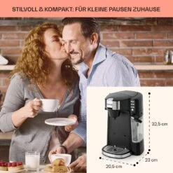 Baristomat 2-in-1-Heißgetränkeautomat Kaffee Tee Milchschaum 12 Baristomat 2-in-1-Heißgetränkeautomat Kaffee Tee Milchschaum -Haushaltsgeräte Store 10033138 de 0005 usp