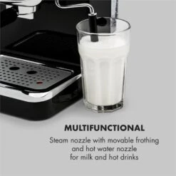 Espressionata Gusto Espressomaschine 1100W 15 Bar Druck Schwarz -Haushaltsgeräte Store 10033209 yy 0007 logo Klarstein Espressionata Gusto Espressomaschine