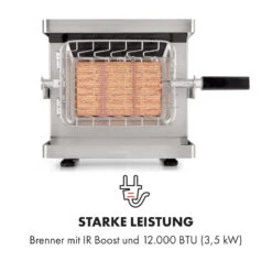 Crossfire Vertikaler Gasgrill 800°C Infrarot-Brenner 12.000 BTU Silber -Haushaltsgeräte Store 10033288 de 0003 logo