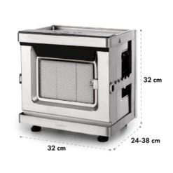 Crossfire Vertikaler Gasgrill 800°C Infrarot-Brenner 12.000 BTU Silber -Haushaltsgeräte Store 10033288 yy 0011 logo Klarstein Crossfire Vertikaler Gasgrill silber reedit