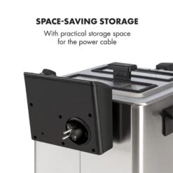 Family Fry Fritteuse 3000W Oil Drain Technology Edelstahl Silber -Haushaltsgeräte Store 10033342 yy 0009 logo Klarstein Family Fry Fritteuse 3000W silber