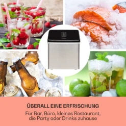 Clearcube Eiswürfelmaschine Klareis 13kg/24h Edelstahl Schwarz 9 Clearcube Eiswürfelmaschine Klareis 13kg/24h Edelstahl Schwarz -Haushaltsgeräte Store 10033350 de 0003 usp
