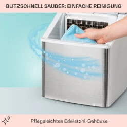 Clearcube Eiswürfelmaschine Klareis 13kg/24h Edelstahl Schwarz 11 Clearcube Eiswürfelmaschine Klareis 13kg/24h Edelstahl Schwarz -Haushaltsgeräte Store 10033350 de 0005 usp