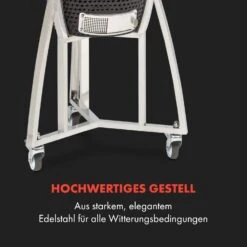 Queensize Kamado Grill Thermometer Abnehmbare Seitenteile Schwarz -Haushaltsgeräte Store 10033377 de 0008 logo