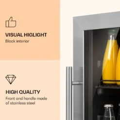 Beersafe 5XL Kühlschrank 148 Liter 3 Böden Panoramaglastür Edelstahl 9 Beersafe 5XL Kühlschrank 148 Liter 3 Böden Panoramaglastür Edelstahl -Haushaltsgeräte Store 10033435 uk 0003 logo