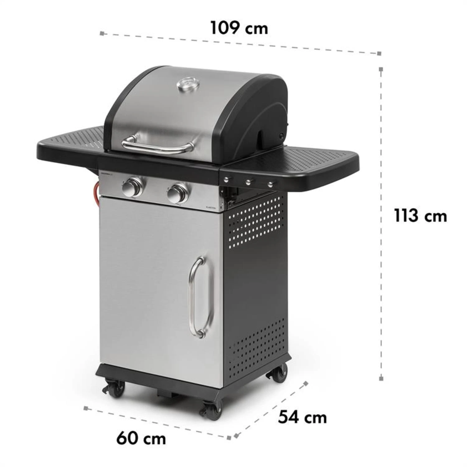 Gazooka 2.0T Gas BBQ Grill 2x3kW Brenner Edelstahl 11 Gazooka 2.0T Gas BBQ Grill 2x3kW Brenner Edelstahl – Bild 11