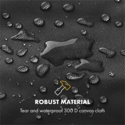 Tomahawk 3.1 S Wetterschutzhaube 300D Canvas 30/70% PE/PVC Schwarz -Haushaltsgeräte Store 10033569 yy 0003 logo Klarstein Tomahawk S Wetterschutzhaube schwarz