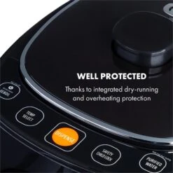 Hot Spring Plus Heißwasserspender 5l Edelstahl-Wassertank 45-95 °C -Haushaltsgeräte Store 10033753 yy 0003 logo Klarstein Hot Spring Heisswasserspender schwarz