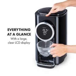 Hot Spring Plus Heißwasserspender 5l Edelstahl-Wassertank 45-95 °C -Haushaltsgeräte Store 10033753 yy 0004 logo Klarstein Hot Spring Heisswasserspender schwarz