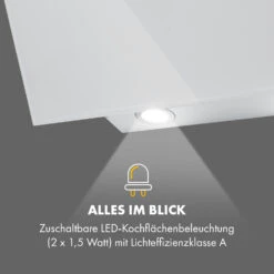 Laurel 60 Dunstabzugshaube 60cm Abluft: 350 M³/h LED Touch Weiß -Haushaltsgeräte Store 10033767 de 0006 logo