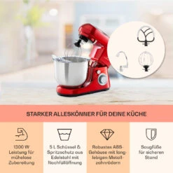 Bella Pico 2G Küchenmaschine 1300W 1,7PS 6 Stufen 5 Liter -Haushaltsgeräte Store 10033801 de 0003 usp