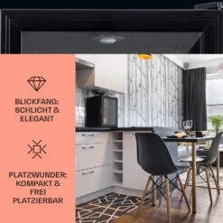 Brooklyn 42 Mini-Kühlschrank Glastür LED Ablage -Haushaltsgeräte Store 10033822 de 0003 usp