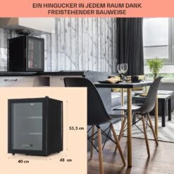 Brooklyn 42 Mini-Kühlschrank Glastür LED Ablage -Haushaltsgeräte Store 10033822 de 0006 usp
