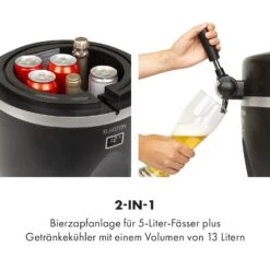 Tap2Go Mobile 2-in1 Bierzapfanlage Mit Getränkekühler 5l/13l Schwarz 11 Tap2Go Mobile 2-in1 Bierzapfanlage Mit Getränkekühler 5l/13l Schwarz -Haushaltsgeräte Store 10034006 de 0003 logo