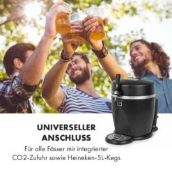 Tap2Go Mobile 2-in1 Bierzapfanlage Mit Getränkekühler 5l/13l Schwarz 12 Tap2Go Mobile 2-in1 Bierzapfanlage Mit Getränkekühler 5l/13l Schwarz -Haushaltsgeräte Store 10034006 de 0004 logo