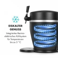 Tap2Go Mobile 2-in1 Bierzapfanlage Mit Getränkekühler 5l/13l Schwarz 13 Tap2Go Mobile 2-in1 Bierzapfanlage Mit Getränkekühler 5l/13l Schwarz -Haushaltsgeräte Store 10034006 de 0005 logo