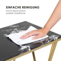 Black Onyx II Couchtisch 50x55x35cm (BxHxT) Marmor Gold / Schwarz -Haushaltsgeräte Store 10034023 de 0004 logo
