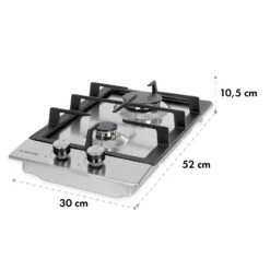 Ignito Domino Gaskochfeld 2-flammig Sabaf-Brenner Edelstahl Silber -Haushaltsgeräte Store 10034108 yy 0009 logo