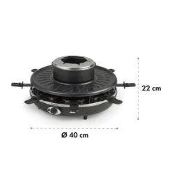 Fonduelette Raclette Und Fondue 1350W 1 Liter 38 Cm Ø Für 8 Personen 13 Fonduelette Raclette Und Fondue 1350W 1 Liter 38 Cm Ø Für 8 Personen -Haushaltsgeräte Store 10034138 yy 0007 logo Klarstein Fonduelette Raclette und Fondue 1350W