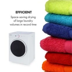 Jet Set Mini-Wäschetrockner Ablufttrockner 1020W EEK C 3kg 50cm Weiß -Haushaltsgeräte Store 10034158 yy 0005 logo Klarstein Jet Set Waeschetrockner weiss