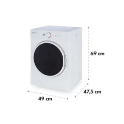 Jet Set Mini-Wäschetrockner Ablufttrockner 1020W EEK C 3kg 50cm Weiß -Haushaltsgeräte Store 10034158 yy 0008 logo Klarstein Jet Set Waeschetrockner weiss