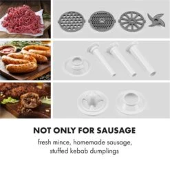 Kraftprotz Elektrischer Fleischwolf 700 W Kupfermotor Edelstahl 10 Kraftprotz Elektrischer Fleischwolf 700 W Kupfermotor Edelstahl -Haushaltsgeräte Store 10034215 yy 0003 logo Klarstein Kraftprotz elektrischer Fleischwolf weiss