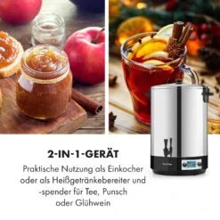 KonfiStar 40 Digital Einkocher Getränkespender 2500W 40L 100°C 180min 16 KonfiStar 40 Digital Einkocher Getränkespender 2500W 40L 100°C 180min -Haushaltsgeräte Store 10034239 de 0007 logo