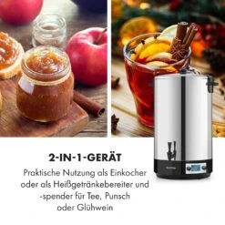 KonfiStar 50 Digital Einkocher Getränkespender 2500W 50L 100°C 180min 16 KonfiStar 50 Digital Einkocher Getränkespender 2500W 50L 100°C 180min -Haushaltsgeräte Store 10034240 de 0007 logo