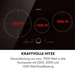 Delicatessa 80 Einbaukochfeld Induktion 3 Zonen 7400W Glaskeramik -Haushaltsgeräte Store 10034243 de 0004 logo