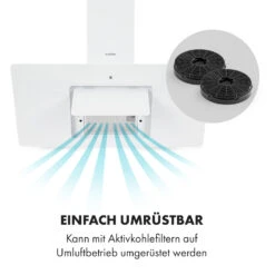 Sofia 90 Dunstabzugshaube Kopffrei 300 M³/h Touch-Control Glasfront -Haushaltsgeräte Store 10034261 de 0006 logo