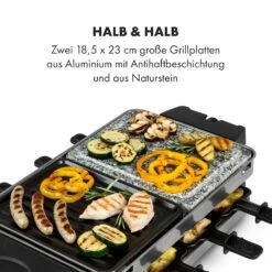 Sirloin Raclette 1500W Aluminium / Stein 8 Personen Kontroll-LED -Haushaltsgeräte Store 10034275 de 0004 logo