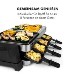 Sirloin Raclette 1500W Aluminium / Stein 8 Personen Kontroll-LED -Haushaltsgeräte Store 10034275 de 0005 logo