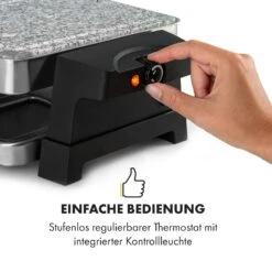 Sirloin Raclette 1500W Aluminium / Stein 8 Personen Kontroll-LED -Haushaltsgeräte Store 10034275 de 0007 logo