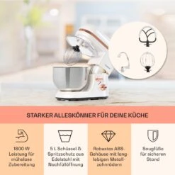 Bella Elegance Küchenmaschine 2000W/2,7PS/5,2 Ltr Edelstahl BPA-frei -Haushaltsgeräte Store 10034365 de 0003 usp