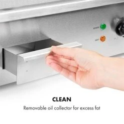 Grillmeile 3000G Elektrogrill 3000W Grillplatte 54,5x35cm Glatt -Haushaltsgeräte Store 10034447 yy 0007 logo Klarstein Grillmeile 3000G Pro Elektrogrill glatt